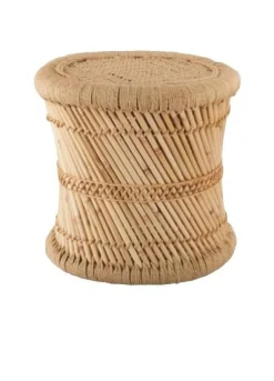 TABLE CAFE CORDE NATUREL D.37X37.8CM