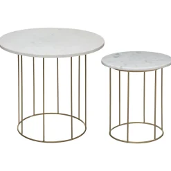 TABLE CAFE MARBRE D.40X45CM