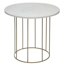 TABLE CAFE MARBRE D.60X55CM