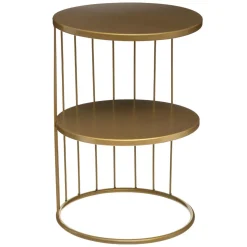 TABLE CAFE METAL KOBU DORE