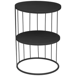 TABLE CAFE METAL KOBU NOIR
