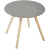 TABLE CAFE MILEO LIVING GRIS