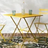 TABLE CARREE PLIANTE CAMARGUE JAUNE SOLEIL