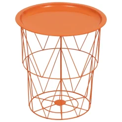 TABLE D APPOINT KUMI ORANGE D.40X37X37CM
