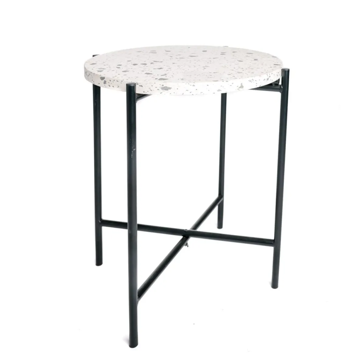 TABLE D APPOINT TERRAZZO D.43.5X43.5X50CM