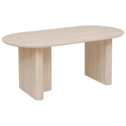 TABLE DINER EFFET TRAVERTIN ANAYA 180X90CM