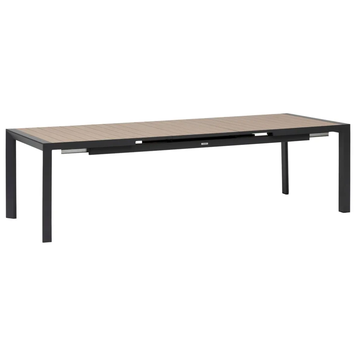 TABLE EVASION EXTENSIBLE ALUMINIUM HONEY GRAPHITE 10 PLACES