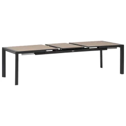 TABLE EVASION EXTENSIBLE ALUMINIUM HONEY GRAPHITE 10 PLACES