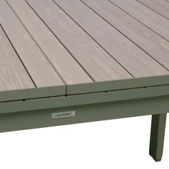 TABLE EVASION EXTENSIBLE ALUMINIUM LIN LAURIER 8 PLACES