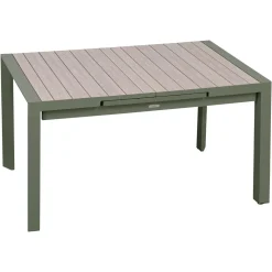 TABLE EVASION EXTENSIBLE ALUMINIUM LIN LAURIER 8 PLACES
