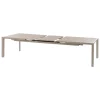 TABLE EVASION EXTENSIBLE ALUMINIUM LIN ARGILE 14 PLACES