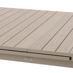 TABLE EVASION EXTENSIBLE ALUMINIUM LIN ARGILE 14 PLACES