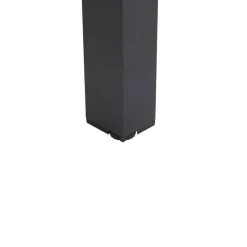 TABLE EVASION EXTENSIBLE ALUMINIUM HONEY GRAPHITE 8 PLACES