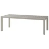 TABLE EVASION FIXE ALUMINIUM LIN ARGILE 8 PLACES