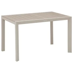 TABLE EVASION FIXE ALUMINIUM LIN ARGILE 4 PLACES