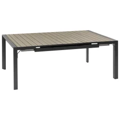 TABLE EVASION RALLONGE AUTOMATIQUE CARREE SEIGLE 10 PLACES