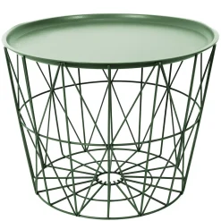 TABLE FILAIRE METAL VERT D.50CM