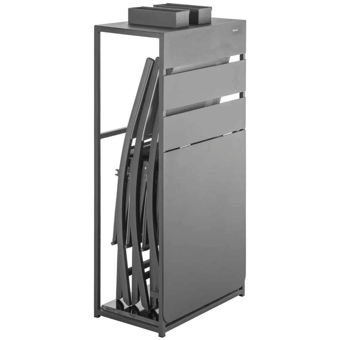 TABLE FIRA PLIANTE ALUMINIUM GRAPHITE 3 PLACES
