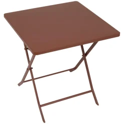 TABLE GREENSBORO CARREE ACAJOU 2 PLACES