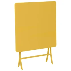 TABLE GREENSBORO CARREE MOUTARDE 2 PLACES
