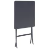TABLE GREENSBORO HAUTE CARRE GRAPHITE 2 PLACES