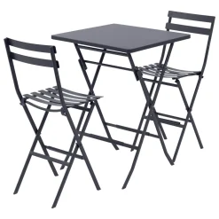 TABLE GREENSBORO HAUTE CARRE GRAPHITE 2 PLACES