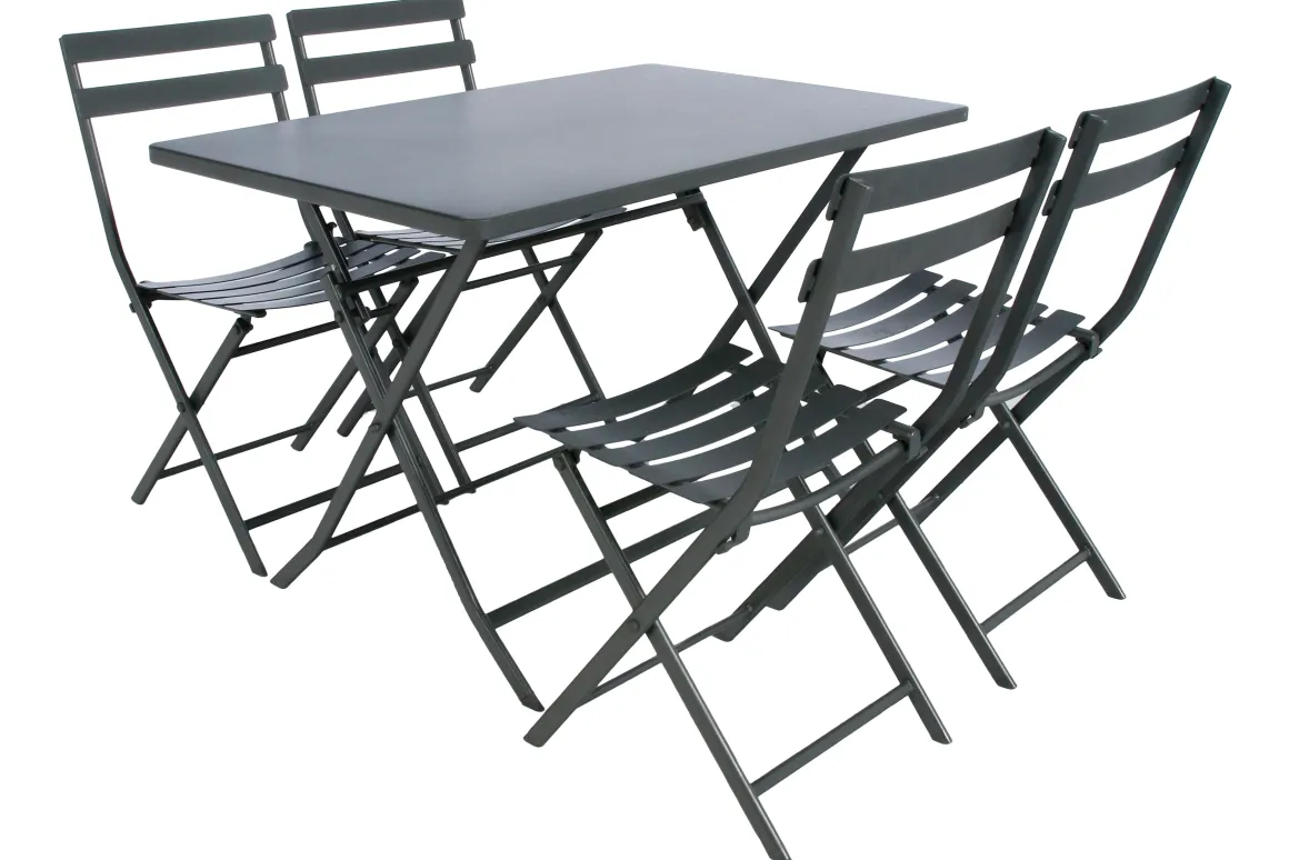 TABLE GREENSBORO RECTANGLE GRAPHITE 4 PLACES