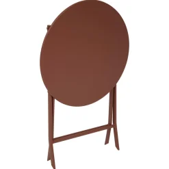 TABLE GREENSBORO RONDE ACAJOU 2 PLACES
