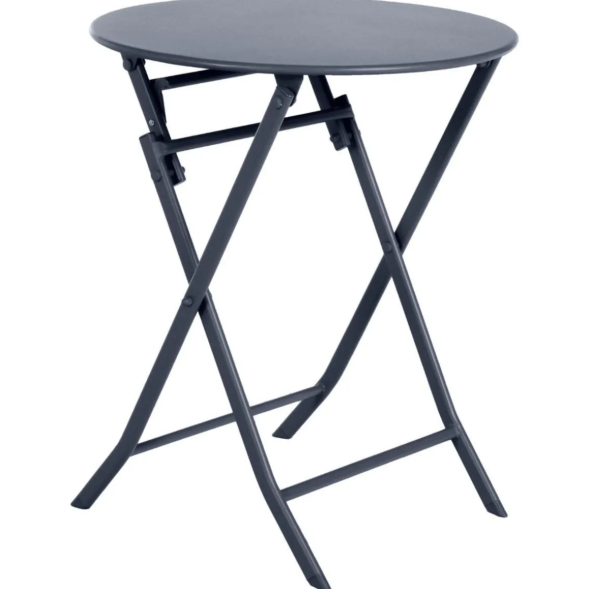 TABLE GREENSBORO RONDE GRAPHITE 2 PLACES