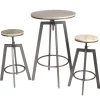 TABLE MANGE DEBOUT 2 TABOURETS REGLABLES ARIA