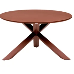 TABLE ORYON RONDE ACAJOU 6 PLACES