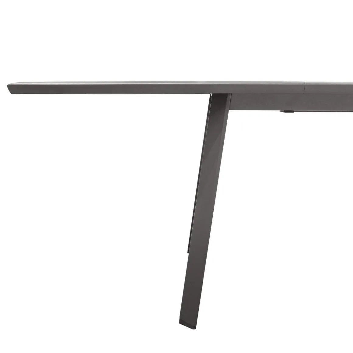 TABLE PAVANE EXTENSIBLE ALUMINIUM GRAPHITE 10 PLACES