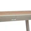 TABLE PAVANE EXTENSIBLE VERRE IMPRIME ARGILE 10 PLACES