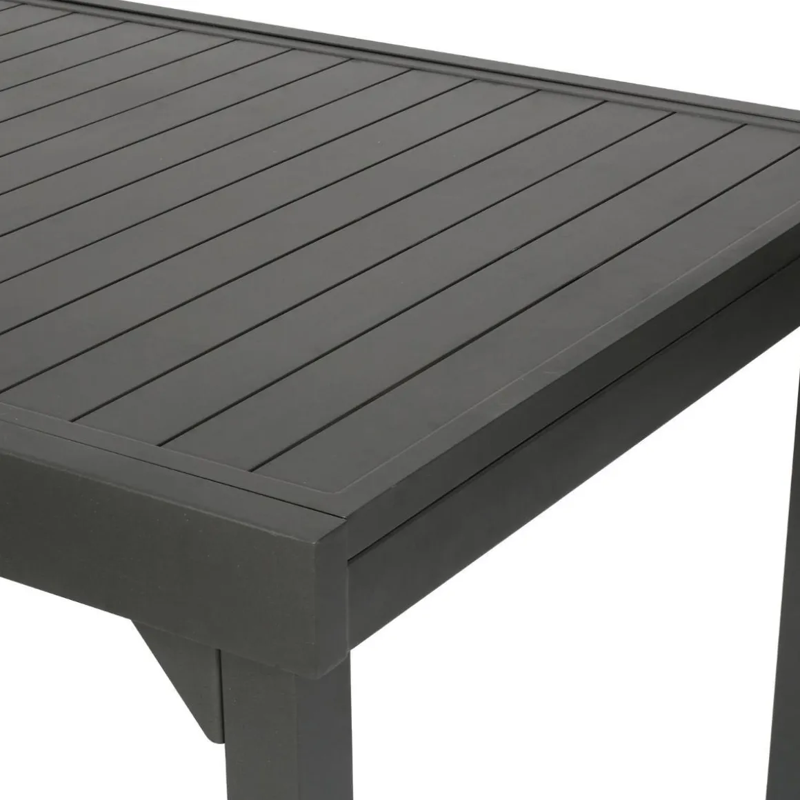 TABLE PIAZZA EXTENSIBLE ALUMINIUM GRAPHITE 12 PLACES