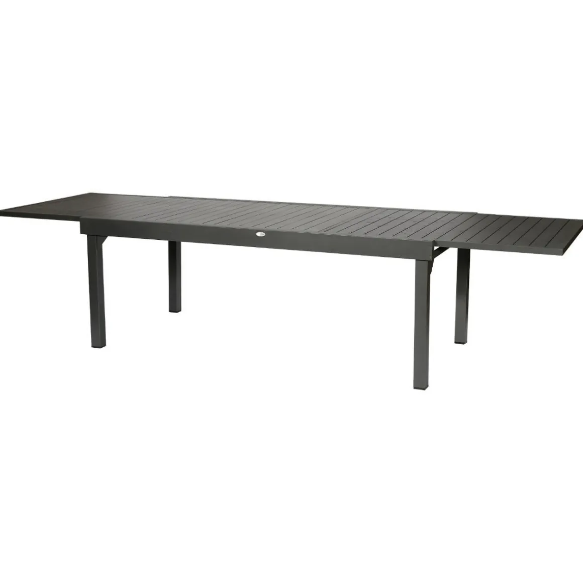 TABLE PIAZZA EXTENSIBLE ALUMINIUM GRAPHITE 12 PLACES