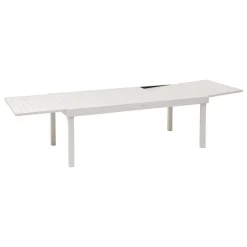 TABLE PIAZZA EXTENSIBLE ALUMINIUM ARGILE 12 PLACES