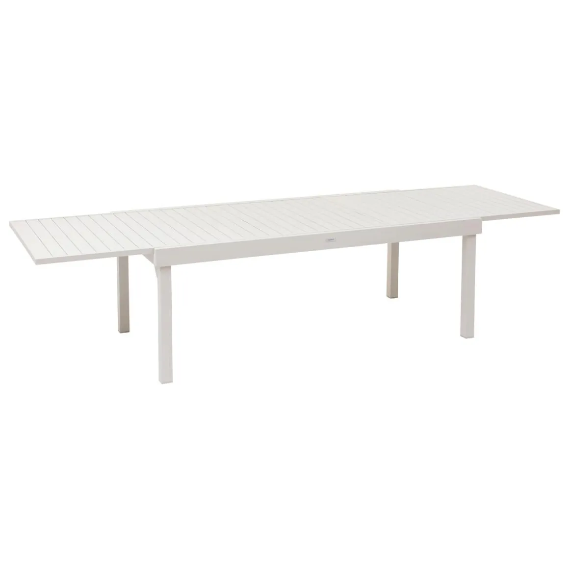TABLE PIAZZA EXTENSIBLE ALUMINIUM ARGILE 12 PLACES
