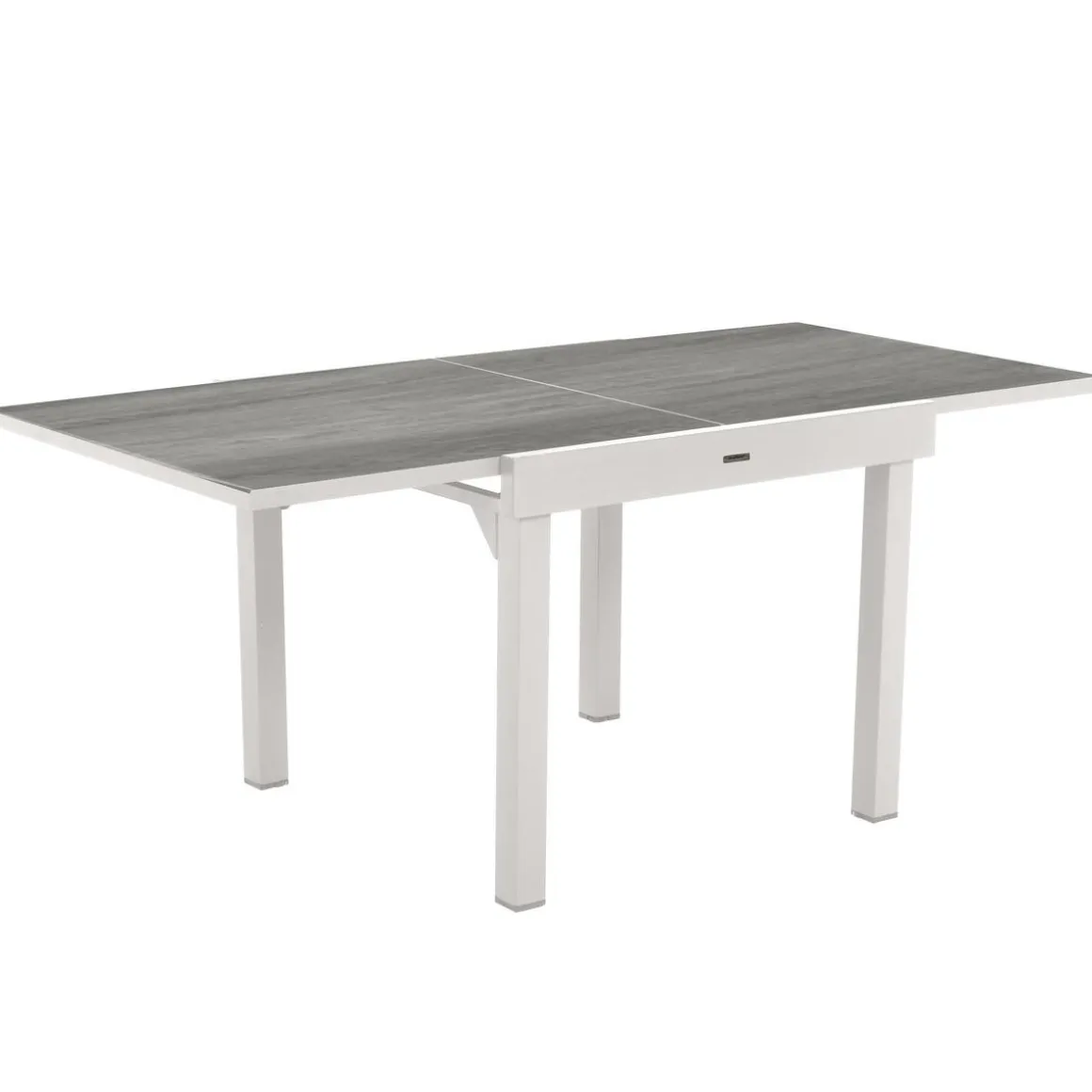 TABLE PIAZZA EXTENSIBLE ALUMINIUM SMOKE 8 PLACES