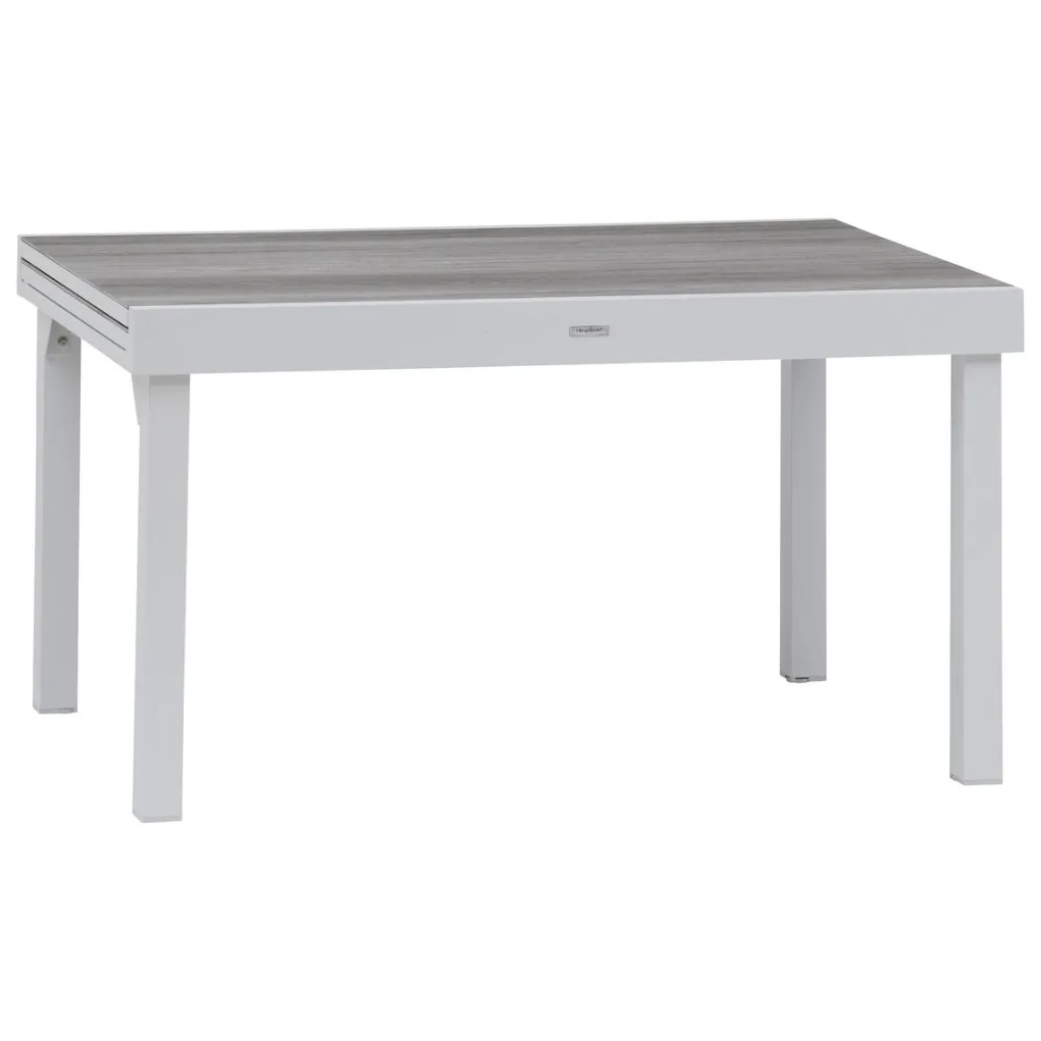 TABLE PIAZZA EXTENSIBLE ALUMINIUM SMOKE 10 PLACES