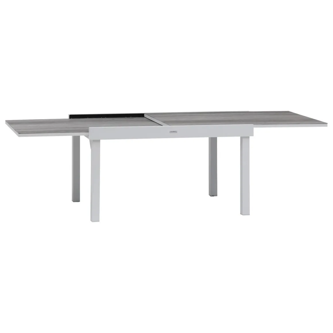 TABLE PIAZZA EXTENSIBLE ALUMINIUM SMOKE 10 PLACES