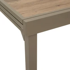 TABLE PIAZZA EXTENSIBLE VERRE IMPRIME CAFE 12 PLACES