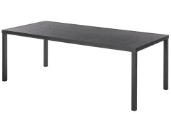 TABLE PIAZZA FIXE RECTANGLE ALUMINIUM GRAPHITE 8 PLACES