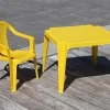 TABLE PLASTIQUE BEBE JAUNE