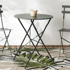 TABLE RONDE PLIANTE CAMARGUE GRIS