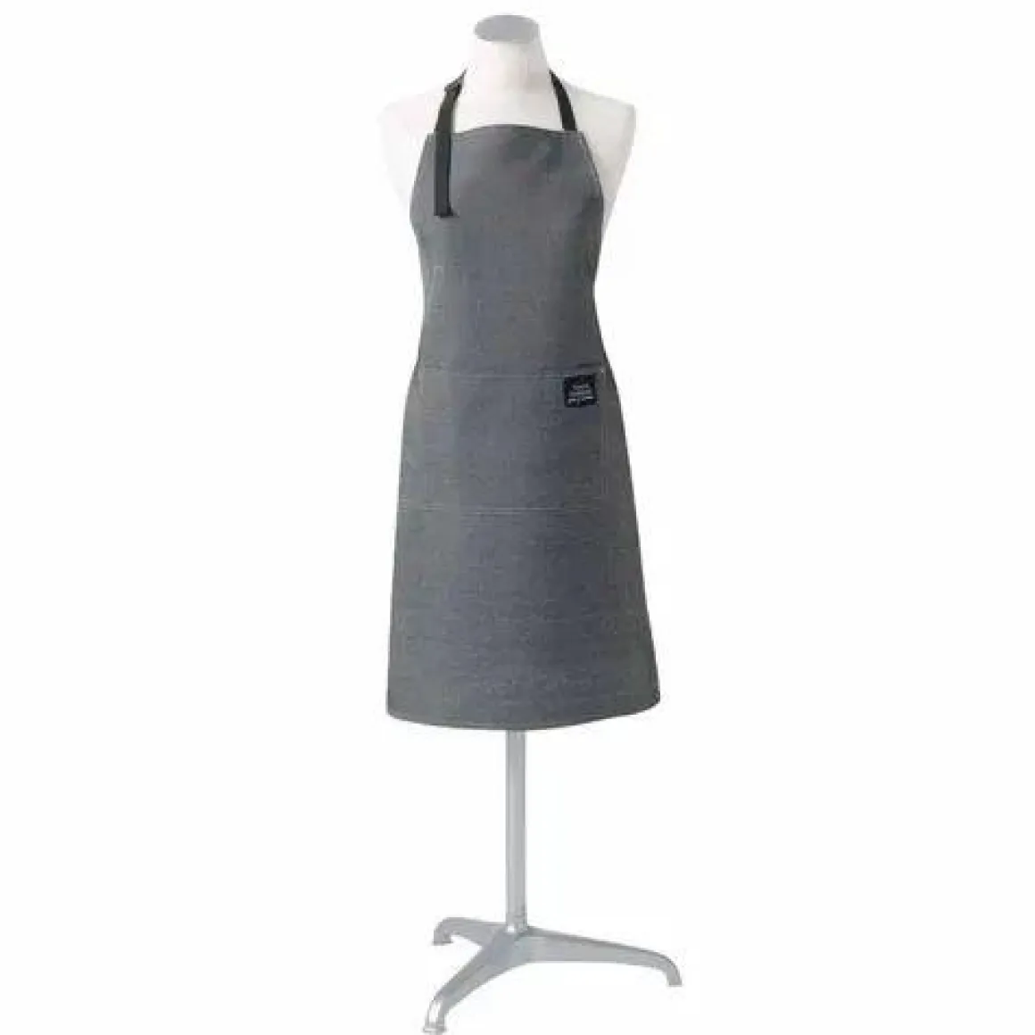 TABLIER ET POCHE 60X84CM CHAMBRAY UNI HAROLD GRIS