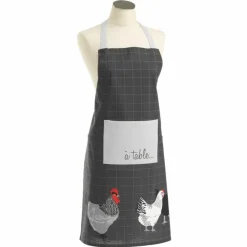 TABLIER 60X84CM COTON AUBERGE ANTH