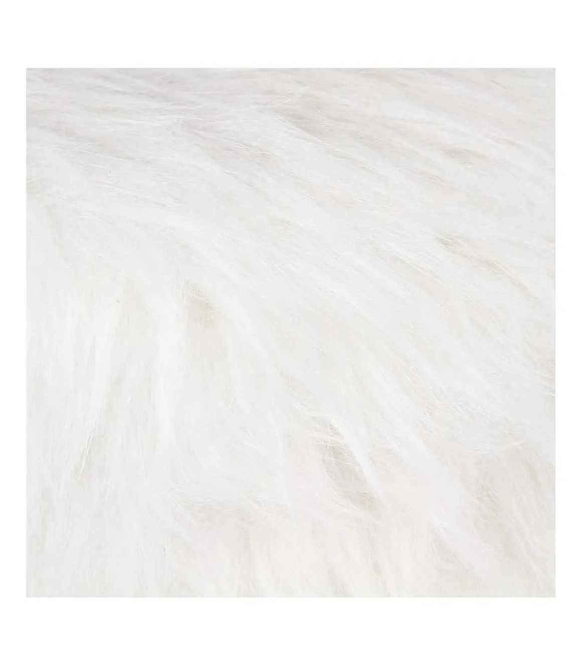 TABOURET APPOINT FOURRURE OSLO BLANC
