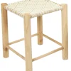 TABOURET MACRAME 37X37X42CM