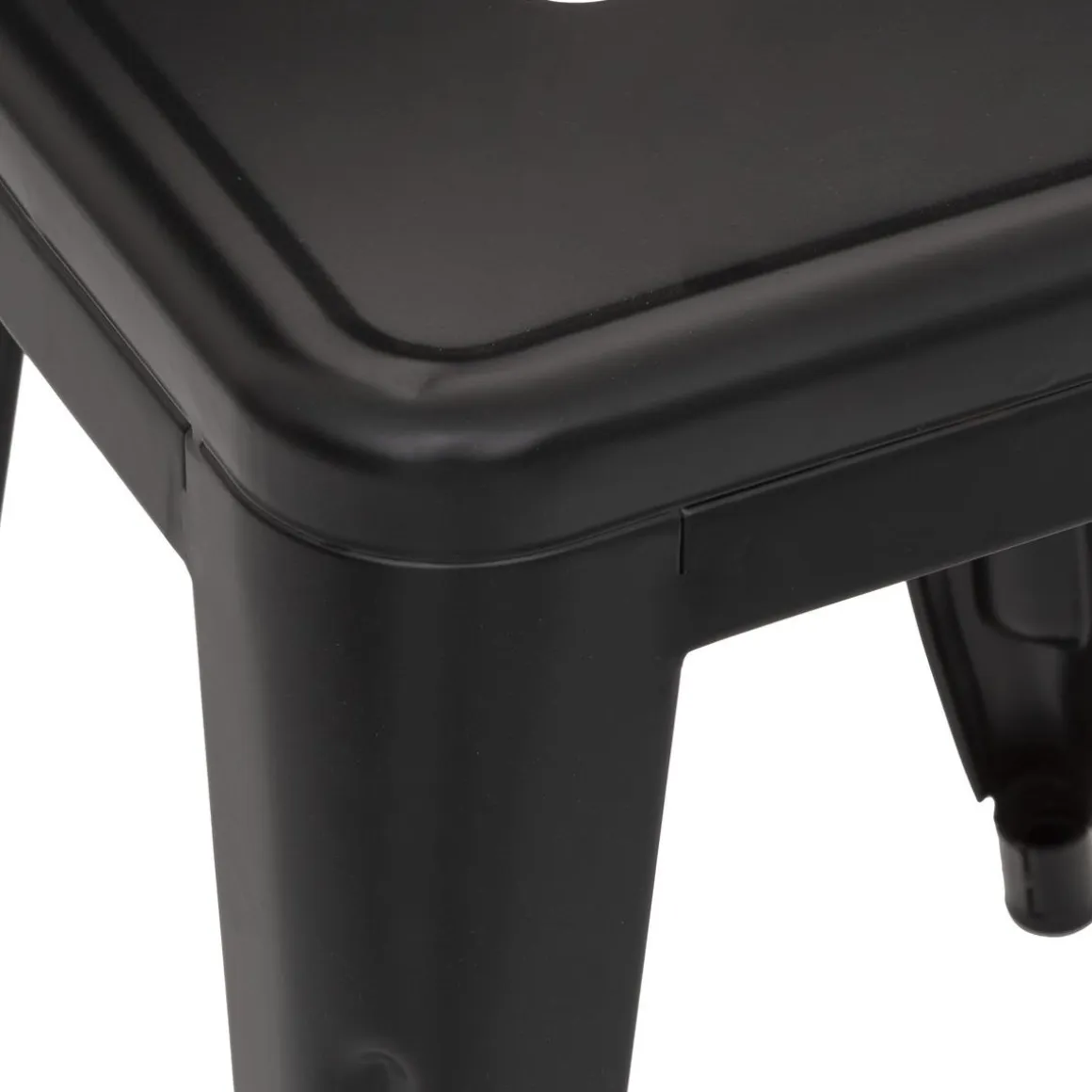 TABOURET METAL NIKO NOIR