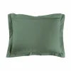 TAIE D OREILLER 50X70CM UNI 57 FILS LINA CEDRE